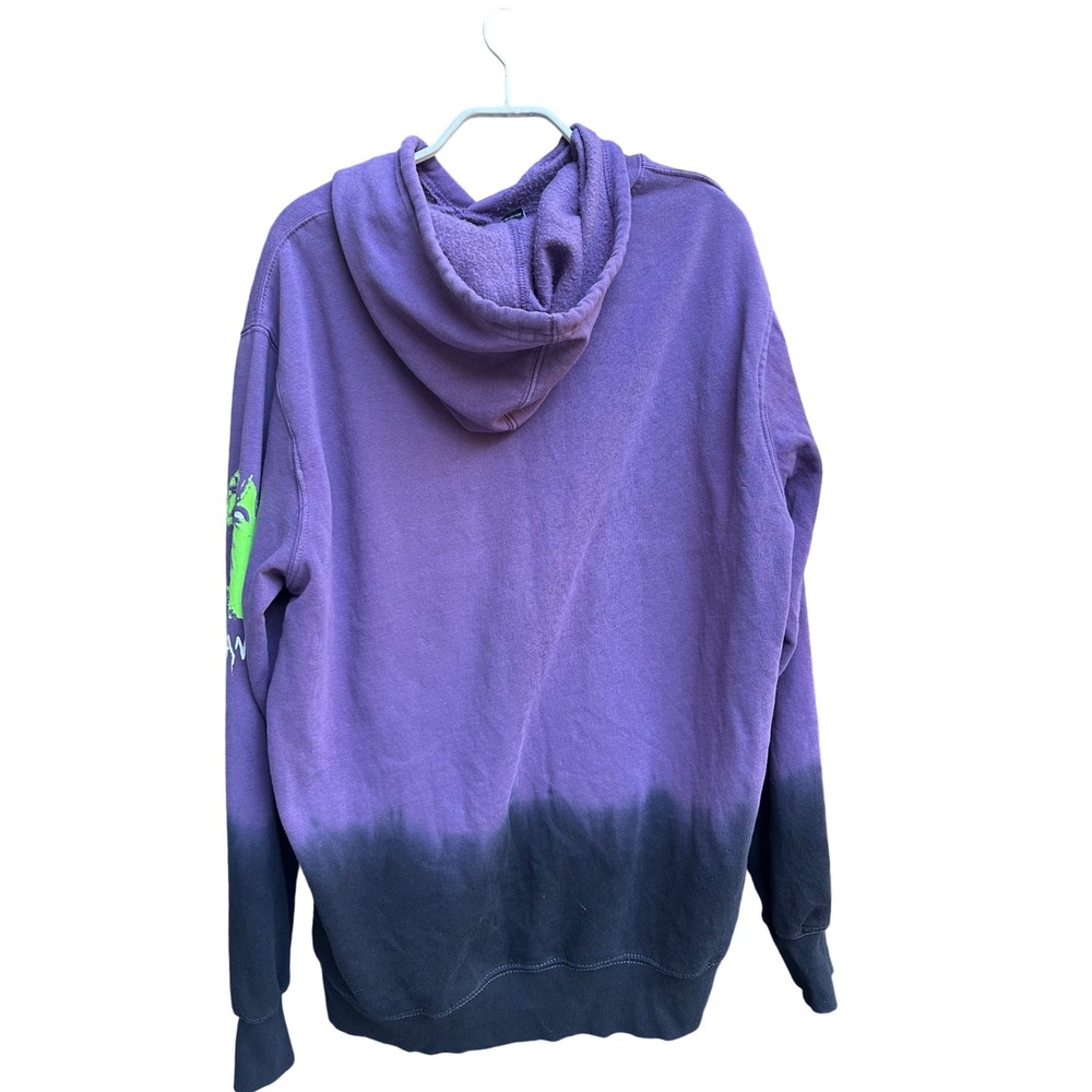 The Exorcist Hoodie Purple Black Ombre Neon Green Graphic Horror Movie Mens L - Picture 2 of 7